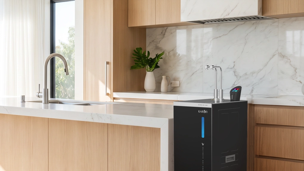 Karofi tích hợp ba mức kiềm, 5 chế độ nhiệt trên máy lọc nước